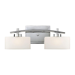 Eastbrook - 2 Light Bath Vanity in Modern/Contemporary Style with Art Deco and Luxe/Glam inspirations - 7 Inches tall and 18 inches wide