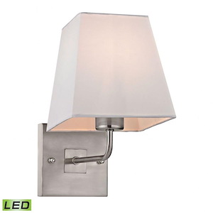 Beverly - 9.5W 1 LED Wall Sconce in Transitional Style with Scandinavian and Retro inspirations - 10 Inches tall and 6 inches wide - 421586