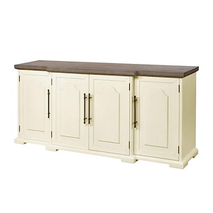 Locksmith - 4 Door Credenza-34 Inches Tall and 72 Inches Wide