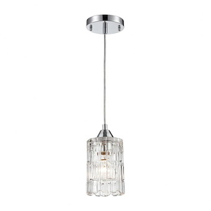 Ezra - 1 Light Configurable Mini Pendant In Modern Style-8 Inches Tall and 4.5 Inches Wide