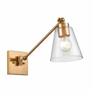 East Point - 1 Light Swingarm Wall Sconce In Farmhouse Style-14.5 Inches Tall and 6 Inches Wide