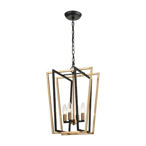 Bridgette - 4 Light Pendant in Modern/Contemporary Style with Luxe/Glam and Art Deco inspirations - 17 Inches tall and 16 inches wide