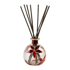 Poinsettia - Reed Diffuser In Traditional Style-4 Inches Tall and 3.5 Inches Wide
