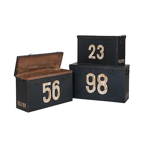 Tin - Traditional Style w/ ModernFarmhouse inspirations - Metal Box (Set of 3) - 18 Inches tall 30 Inches wide