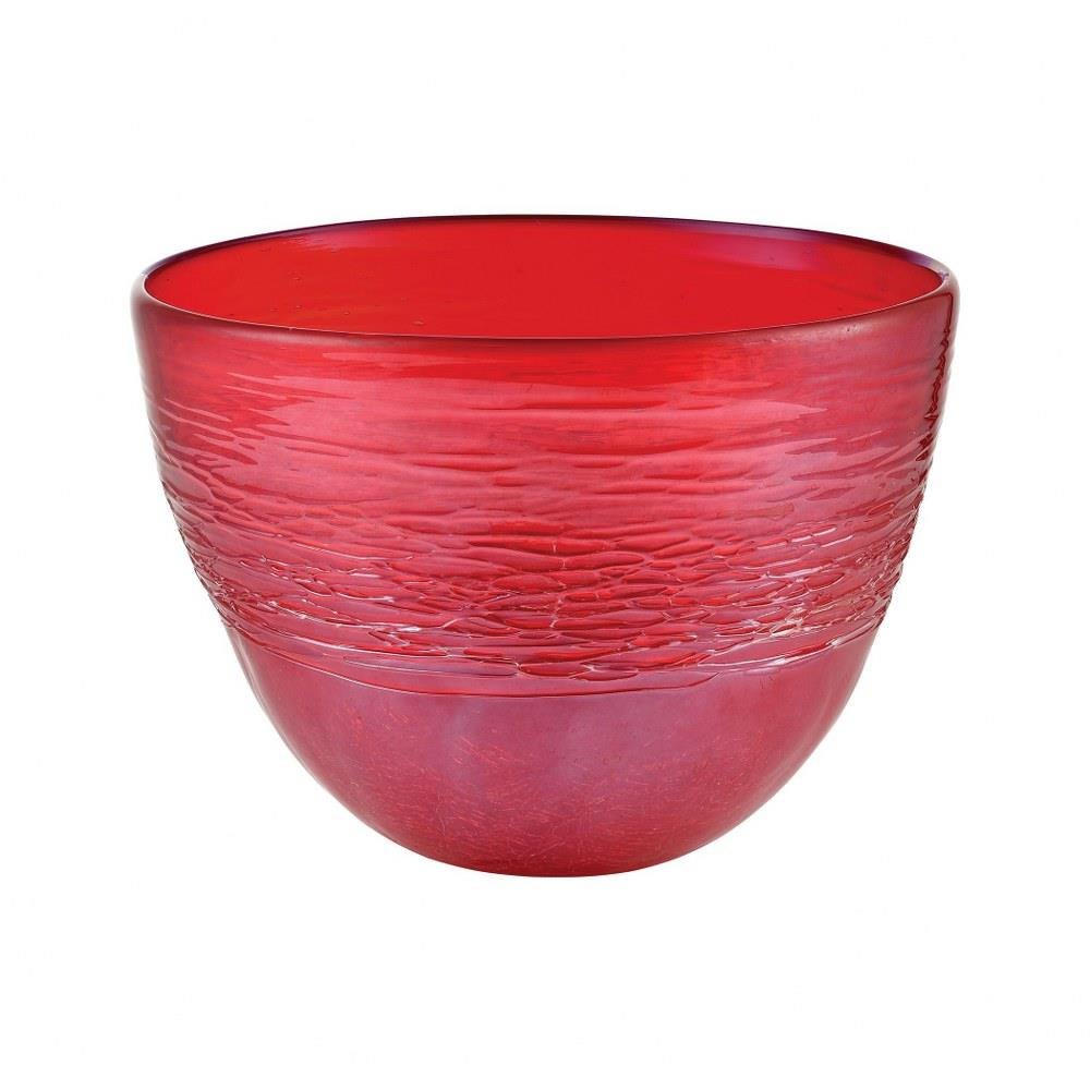 Decorative Pink Glass Pot 