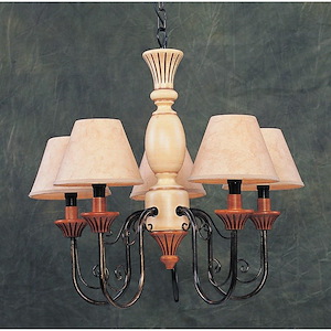 5 Light Chandelier-22 Inches Tall and 22 Inches Wide