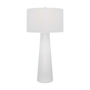 Obelisk - Modern/Contemporary Style w/ Luxe/Glam inspirations - Glass 1 Light Table Lamp - 36 Inches tall 18 Inches wide