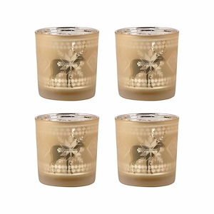 Reindeer - Votive Holders (Set of 2)-3 Inches Tall and 3 Inches Wide