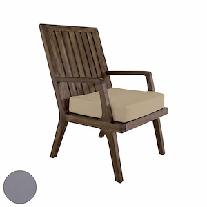 Teak - Armchair Cushion In Coastal Style-4 Inches Tall and 18 Inches Wide