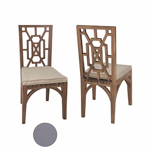 Teak Garden - Dining Chair Cushion In Coastal Style-3 Inches Tall and 19 Inches Wide