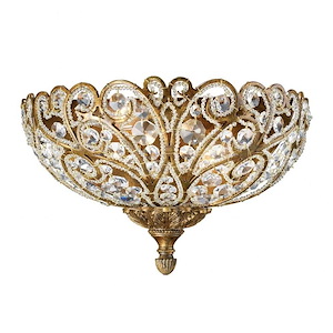Seneca - 2 Light Wall Sconce in Traditional Style with Victorian and Luxe/Glam inspirations - 8 Inches tall and 4 inches wide - 240047