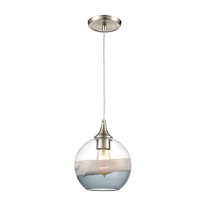 Sutter Creek - 1 Light Mini Pendant in Modern/Contemporary Style with Coastal/Beach and Eclectic inspirations - 10 Inches tall and 8 inches wide
