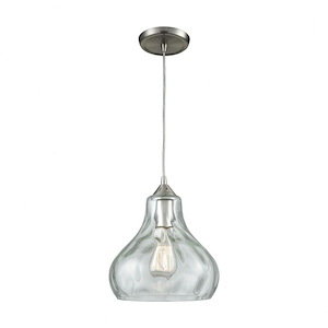 Belmont - 1 Light Mini Pendant in Modern/Contemporary Style with Retro and Luxe/Glam inspirations - 11 Inches tall and 10 inches wide - 705148
