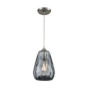 Tulare - 1 Light Mini Pendant in Modern/Contemporary Style with Retro and Luxe/Glam inspirations - 11 Inches tall and 7 inches wide
