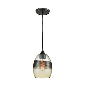 Whisp - 1 Light Mini Pendant in Transitional Style with Coastal/Beach and Southwestern inspirations - 9 Inches tall and 6 inches wide