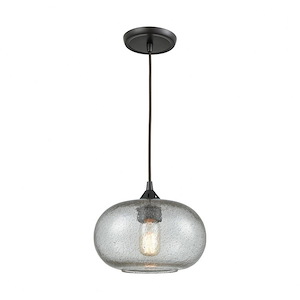 Volace - 1 Light Mini Pendant in Modern/Contemporary Style with Mid-Century and Urban/Industrial inspirations - 8 Inches tall and 10 inches wide
