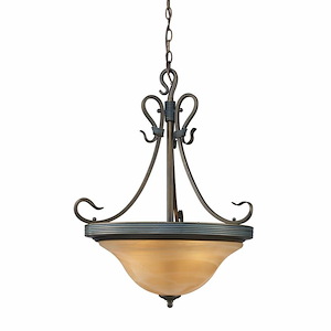 Buckingham - 3 Light Pendant-28 Inches Tall and 20 Inches Wide - 1303147