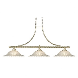 Bianco - 3 Light Linear Chandelier-24 Inches Tall and 54 Inches Wide