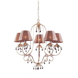 Olivissa - 5 Light Chandelier In Traditional Style-29 Inches Tall and 29 Inches Wide - 1303255