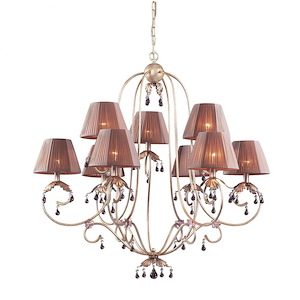 Olivissa - 9 Light Chandelier-35 Inches Tall and 37 Inches Wide - 1303231