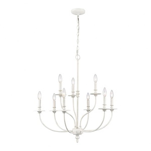 Hartford - 9 Light Chandelier In Traditional Style-28 Inches Tall and 29 Inches Wide - 1273564