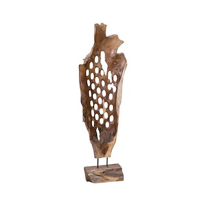 Accessories - Transitional Style w/ Coastal/Beach inspirations - Teak Root Teak Sculpture - 42 Inches tall 16 Inches wide
