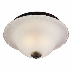 Allungare - 2 Light Flush Mount-9 Inches Tall and 15 Inches Wide