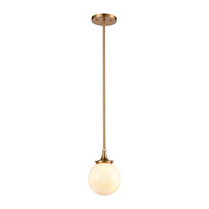 Beverly Hills - 1 Light Mini Pendant in Transitional Style with Mid-Century and Retro inspirations - 8 Inches tall and 6 inches wide