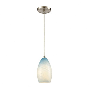 Planetario - 1 Light Mini Pendant in Modern/Contemporary Style with Coastal/Beach and Scandinavian inspirations - 9 Inches tall and 5 inches wide