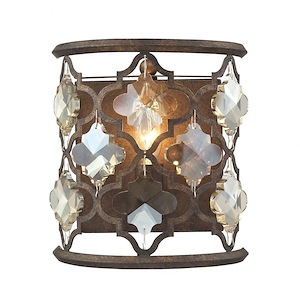 Armand - 1 Light Wall Sconce in Traditional Style with Luxe/Glam and Victorian inspirations - 9 Inches tall and 8 inches wide