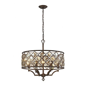 Armand - 6 Light Chandelier in Traditional Style with Luxe/Glam and Victorian inspirations - 24 Inches tall and 24 inches wide - 459280