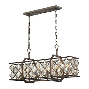 Armand - 6 Light Island in Traditional Style with Luxe/Glam and Victorian inspirations - 18 Inches tall and 12 inches wide