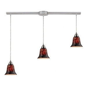 Confections - 3 Light Linear Pendant-7 Inches Tall and 6 Inches Wide - 1303198