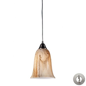 Granite - 9.5W 1 LED Mini Pendant in Transitional Style with Coastal/Beach and Country/Cottage inspirations - 10 Inches tall and 7 inches wide - 1208638