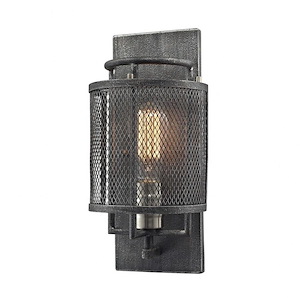 Slatington - 1 Light Wall Sconce in Transitional Style with Urban/Industrial and Modern Farmhouse inspirations - 13 Inches tall and 6 inches wide - 459273