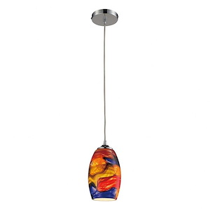 Surrealist - 1 Light Configurable Pendant In Modern Style-9 Inches Tall and 5 Inches Wide