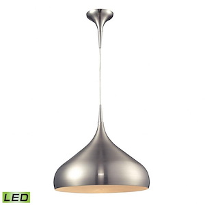 Lindsey - 1 Light Pendant in Modern/Contemporary Style with Retro and Mid-Century Modern inspirations - 16 Inches tall and 17 inches wide