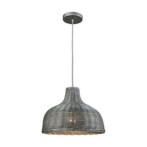 Pleasant Fields - 1 Light Pendant In Glam Style-11 Inches Tall and 14 Inches Wide - 1273586