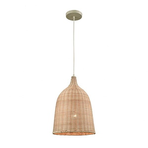 Pleasant Fields - 1 Light Mini Pendant In Glam Style-17 Inches Tall and 12 Inches Wide