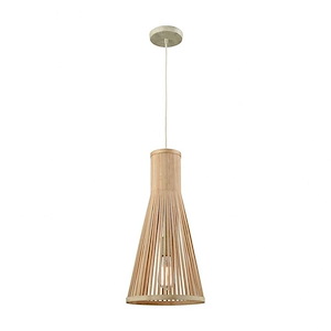 Pleasant Fields - 1 Light Mini Pendant In Glam Style-20 Inches Tall and 10 Inches Wide
