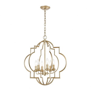 Chandette - 6 Light Chandelier In French Country Style-25 Inches Tall and 22 Inches Wide