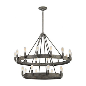 Lewisburg - Twenty-2 Light Chandelier in Transitional Style with Country/Cottage and Southwestern inspirations - 26 Inches tall and 32 inches wide