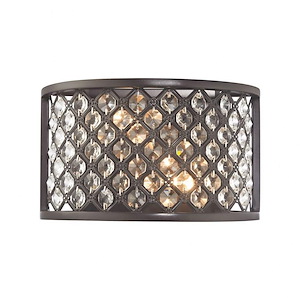 Genevieve - 2 Light Wall Sconce in Modern/Contemporary Style with Luxe/Glam and Boho inspirations - 6 Inches tall and 10 inches wide - 522013