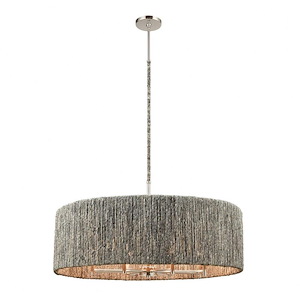 Abaca - 8 Light Chandelier-11 Inches Tall and 33 Inches Wide - 1273567
