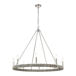 Abaca - 8 Light Chandelier-32 Inches Tall and 36 Inches Wide - 1273422