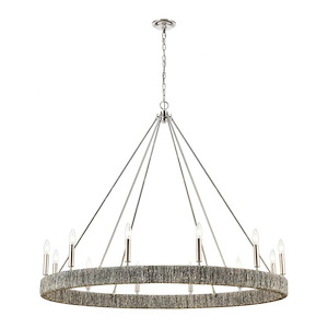 Abaca - 12 Light Chandelier-40 Inches Tall and 48 Inches Wide - 1273607