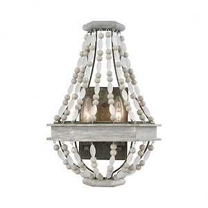 Summerton - 2 Light Wall Sconce in Traditional Style with Coastal/Beach and Shabby Chic inspirations - 16 Inches tall and 11 inches wide