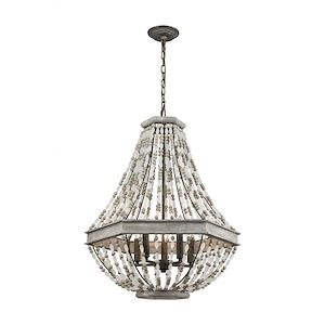 Summerton - 5 Light Chandelier in Traditional Style with Coastal/Beach and Shabby Chic inspirations - 29 Inches tall and 24 inches wide - 705247