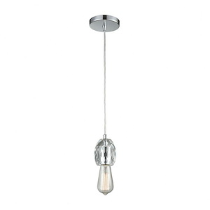 Socketholder - 1 Light Mini Pendant in Modern/Contemporary Style with Luxe/Glam and Eclectic inspirations - 4 Inches tall and 3 inches wide