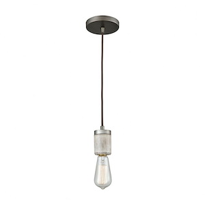 Socketholder - 1 Light Mini Pendant in Modern/Contemporary Style with Urban/Industrial and Eclectic inspirations - 4 Inches tall and 2 inches wide